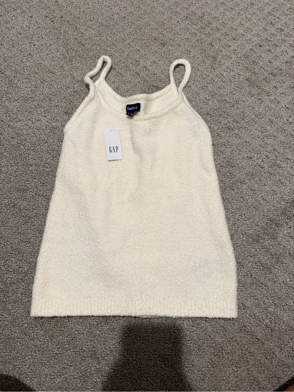 GAP Cream Bouclé Camisole Tank